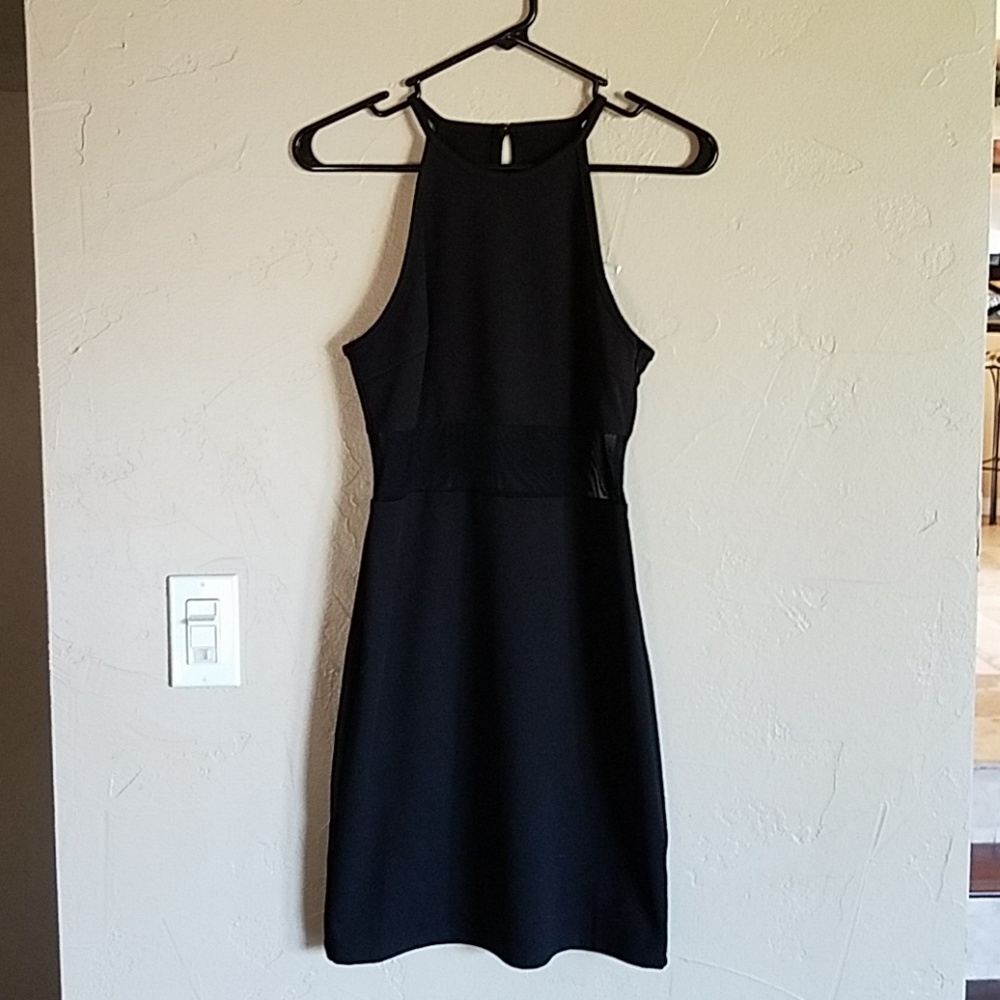NWT Black Halter Dress